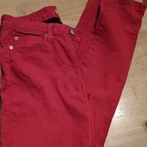 Just USA red skinny jeans